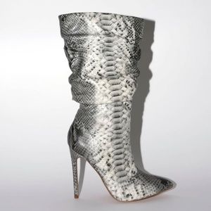 Snakeskin boots
